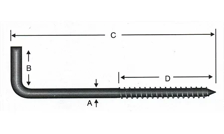 Vidalı Korniş Çivi No:4 - 3,5x40 - 100 Adet - Resim 2
