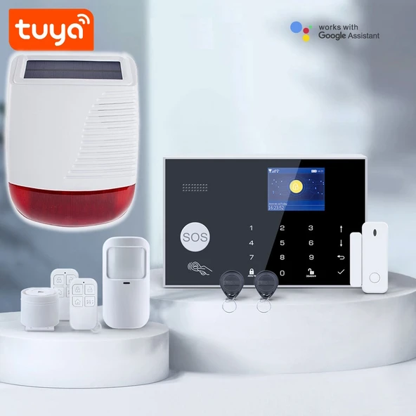 Tuya Akıllı Kablosuz (WiFi) Ev Güvenlik Alarm Seti Google Home Destekli - Resim 4