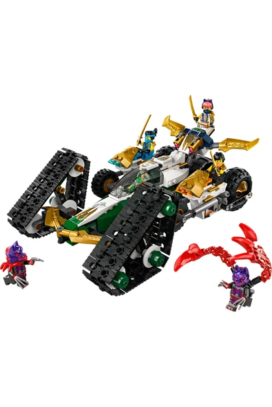 ® NINJAGO® Ninja Ekibi Kombo Araç 71820 – 9+ 4’ü 1 Arada Yaratıcı Oyuncak Yapım Seti (576P) - Resim 2