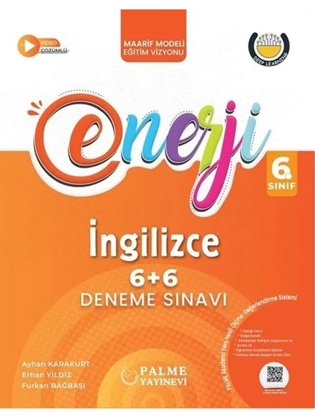 PALME 6.SINIF ENERJİ 6+6 İNGİLİZCE DENEME SINAVI *YENİ* ürün görseli 1