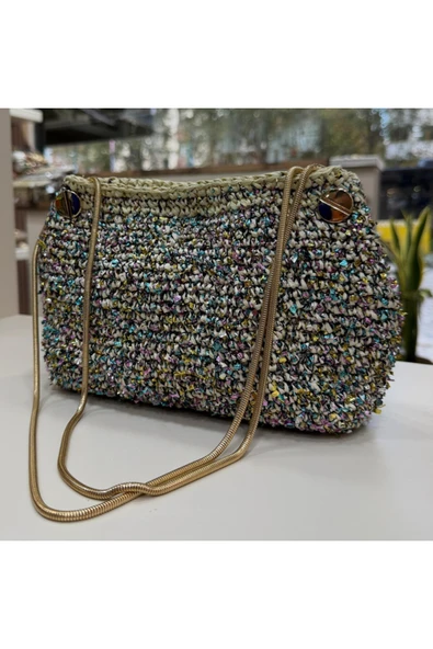 nesdesign Parlak Konfeti İpli Çanta - Resim 3