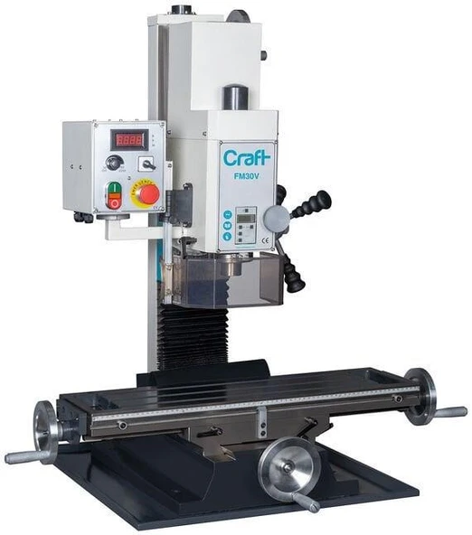 Ozco FM30V Masaüstü Freze Makinası Sağ/Sol Dönüş 32 mm - Resim 2