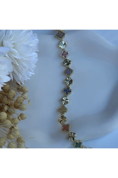 nesdesign Renkli Yonca Bileklik (17+2 cm) ürün görseli 1