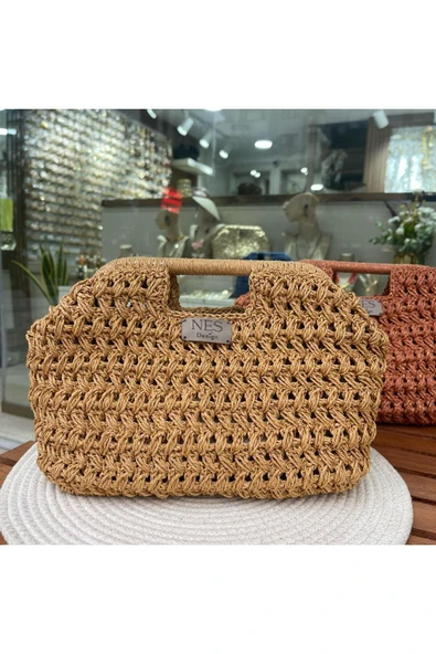 nesdesign Hasır Clutch Çanta ürün görseli 1