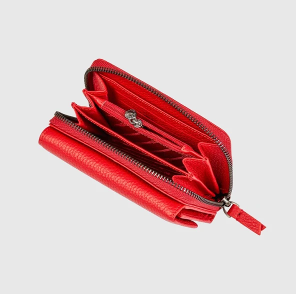 Grande Cüzdan Çok Bölmeli Premium Deri Dokulu Hakiki Deri - Resim 2