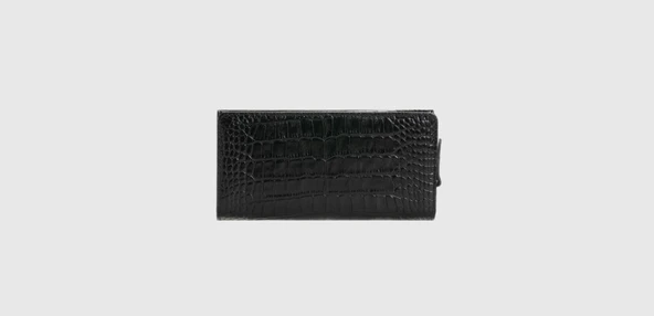 Grande Uzun Cüzdan Çok Bölmeli Premium Deri Dokulu Hakiki Deri - Resim 4