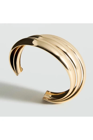 nesdesign MNG Dalga Form Gold Kelepçe - Resim 2