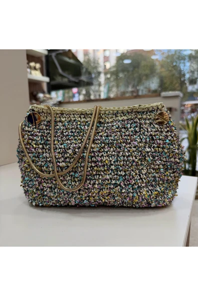 nesdesign Parlak Konfeti İpli Çanta - Resim 2