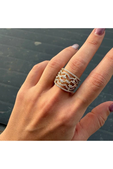 nesdesign Taşlı Şık Ayarlanabilir Yüzük ürün görseli 1