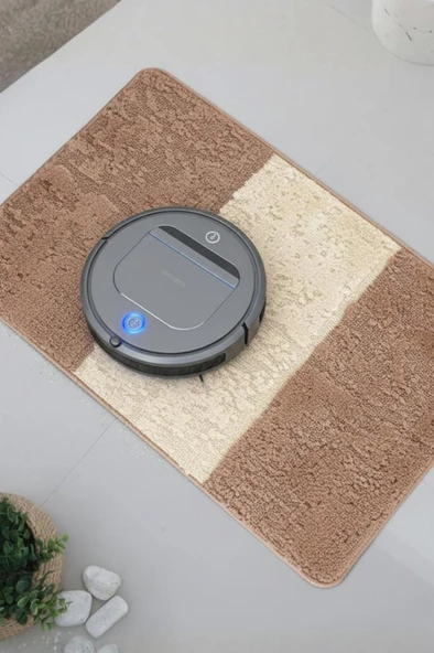 Maldiv/Maldives Model Lüks Banyo Paspası Halısı 50x80 cm - Kaymaz Taban 11 mm Kalın %100 Polipropilen - Resim 12