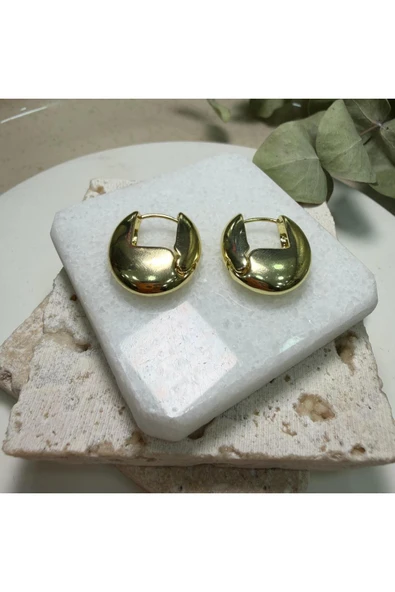 nesdesign Altın Kaplama Zarif Gold Küpe - Resim 2