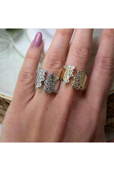 nesdesign Taşlı Honey Yüzük (Gold) - Resim 3