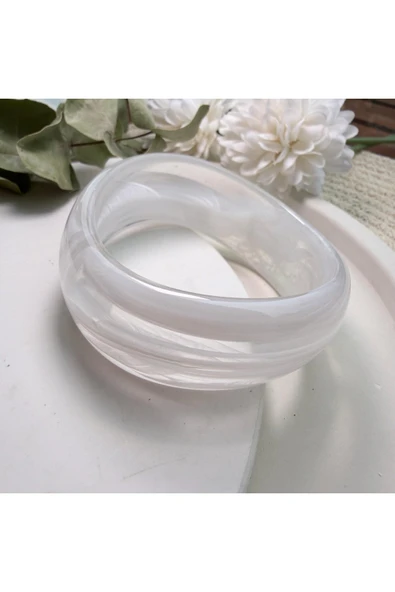 nesdesign Beyaz Kemik Bilezik ürün görseli 1