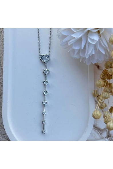 nesdesign Kalpli Taşlı Y Kolye (50 cm) ürün görseli 1