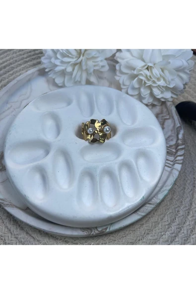 nesdesign İncili Çelik Yüzük ürün görseli 1