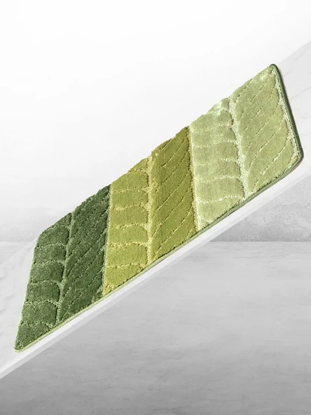 Lüks Kaymaz Taban 50x80 cm Banyo Halısı/Paspası Wb - 11 mm Kalın %100 Polipropilen - Resim 12