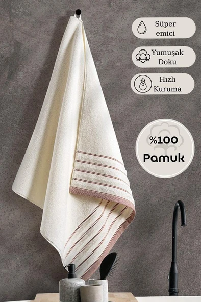 Tekli Havlu Mıcro Pamuk Karna Eco Vesta - 70 x 140 - Resim 5