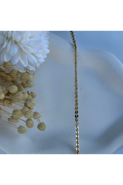 nesdesign Işıltılı İnce Zincir Bileklik (17+2 cm) ürün görseli 1