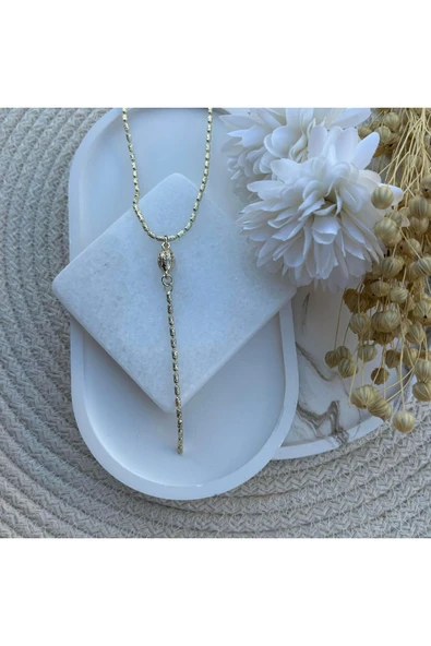 nesdesign Altın Kaplama Paskalya Yumurtası Y Kolye (50 cm) - Resim 2