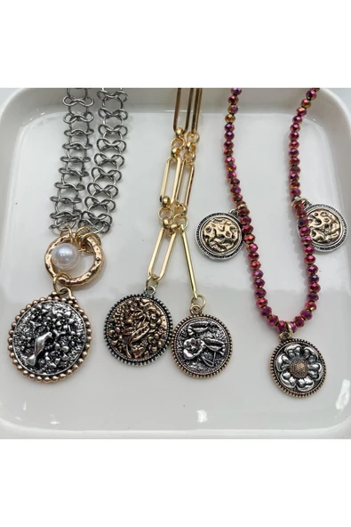 nesdesign ZR 3'lü Şık Kolye Seti - Resim 2