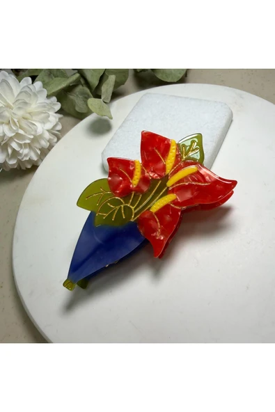 nesdesign Kırmızı Antoryum Toka ürün görseli 1