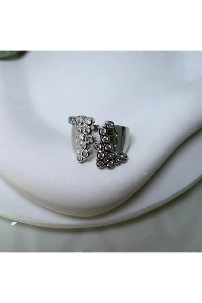 nesdesign Taşlı Honey Yüzük (Gümüş Renk) ürün görseli 1