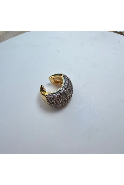 nesdesign Gold Taş Detaylı Earcuff ürün görseli 1