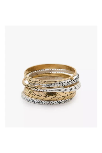 nesdesign ZR Yaprak Desenli Bileklik Seti ürün görseli 1