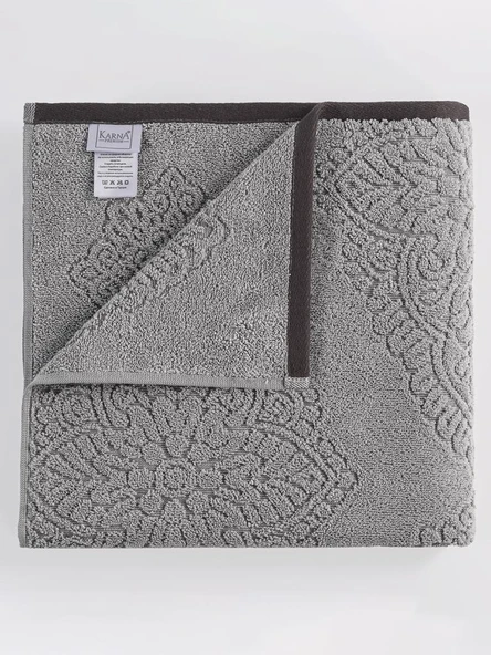 Pamuk Tekli Havlu Jakarlı Karna Premıum Vance - 50 x 90 - Resim 12