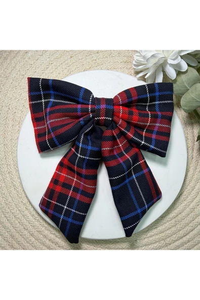 nesdesign Siyah Ekose Desenli Fiyonk Toka ürün görseli 1