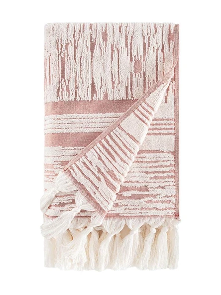 Pamuk Tekli Havlu Jakarlı Karna Premıum Stella - 50 x 90 - Resim 4