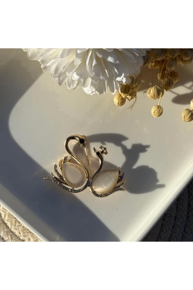 nesdesign Anne ve Yavru Kuğu Broş ürün görseli 1