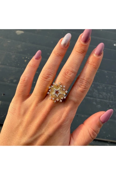 nesdesign Yıldız Konfeti Ayarlanabilir Yüzük ürün görseli 1