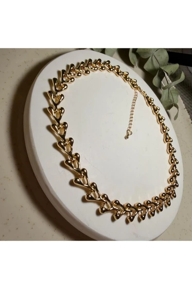 nesdesign Altın Kaplama Hareketli Gold Kolye - Resim 2