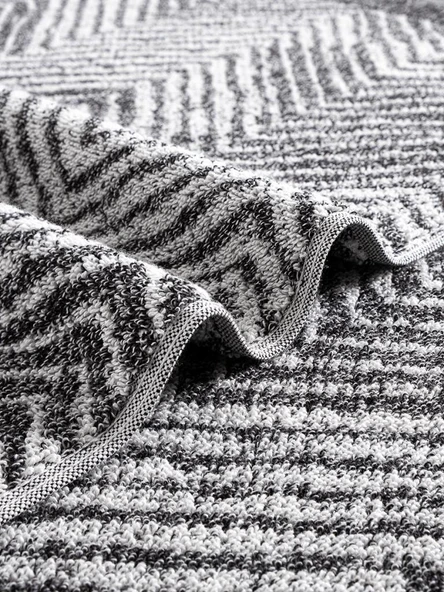 Pamuk Tekli Havlu Jakarlı Karna Premıum Alvaro - 70 x 140 - Resim 3