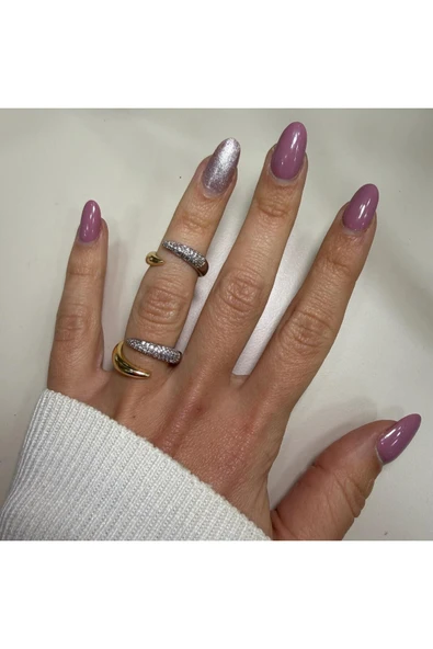 nesdesign Çiftli Kavis Yüzük ürün görseli 1