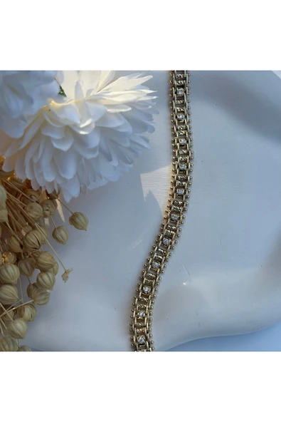 nesdesign 14K Özel Seri Oynar Taşlı Bileklik (19 cm) ürün görseli 1