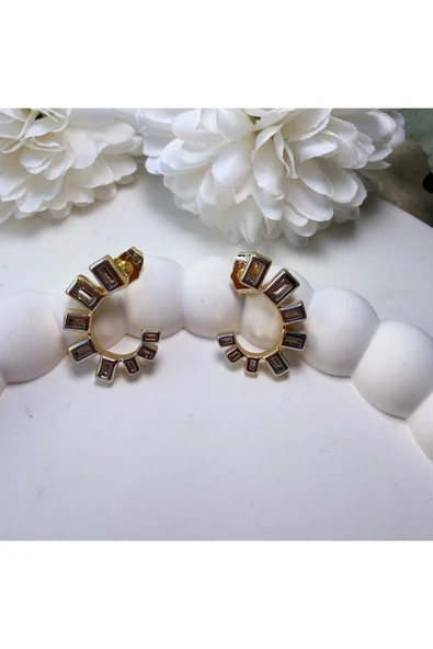 nesdesign Dikdörtgen Fraktal Küpe - Resim 2