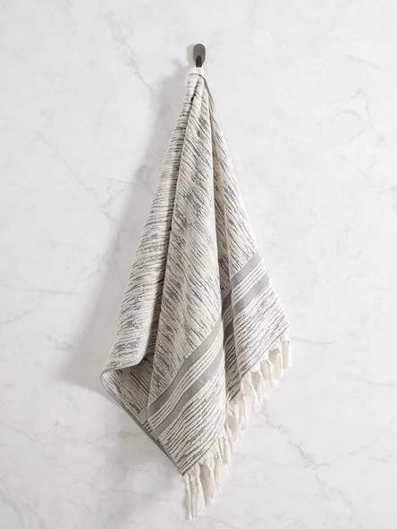 Pamuk Tekli Havlu Jakarlı Karna Premıum Stella - 70 x 140 - Resim 12