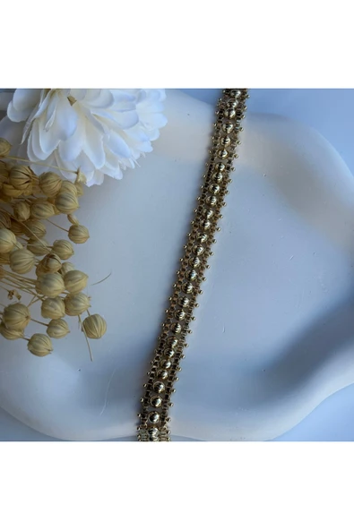 nesdesign 14K Özel Seri Dorika Kalın Bileklik(18 cm) ürün görseli 1