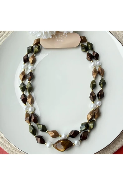 nesdesign Akrilik Boncuk Kolye 2li - Resim 3