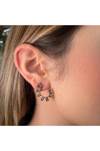 nesdesign Dikdörtgen Fraktal Küpe ürün görseli 1