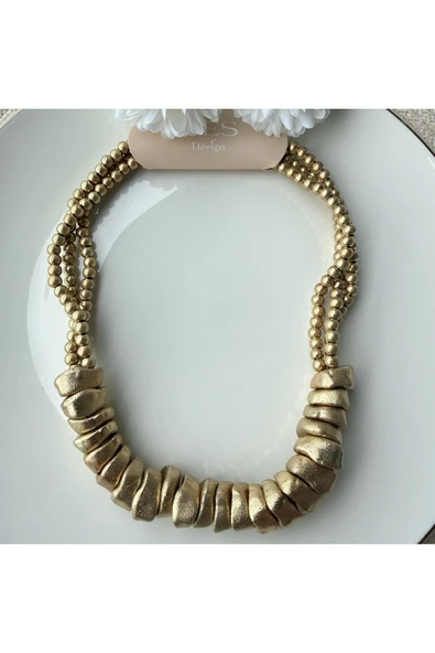 nesdesign Mat Gold Kolye ürün görseli 1