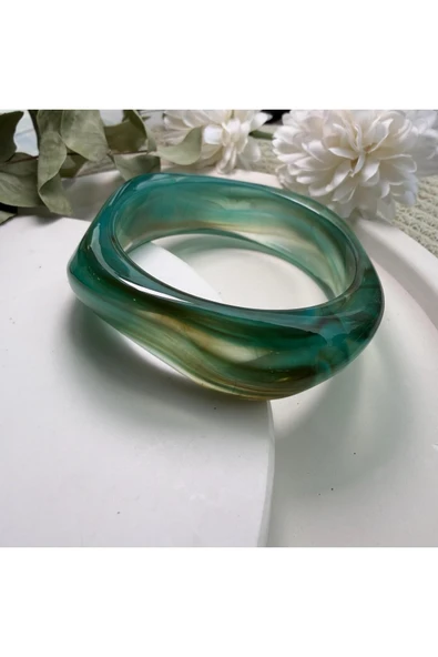 nesdesign Petrol Yeşili Kemik Bilezik ürün görseli 1