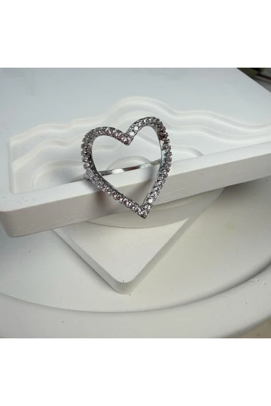 nesdesign Taşlı Kalp Yüzük - Resim 2