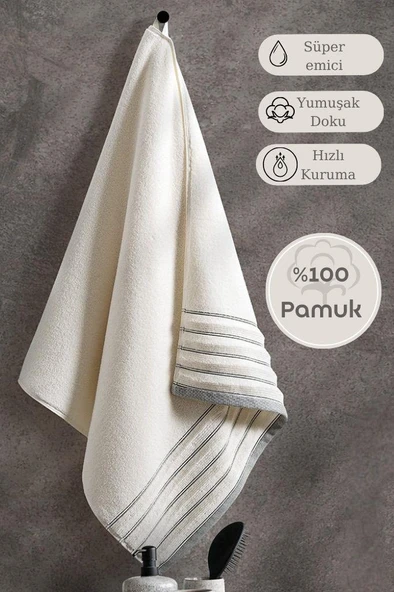 Tekli Havlu Mıcro Pamuk Karna Eco Vesta - 70 x 140 - Resim 2