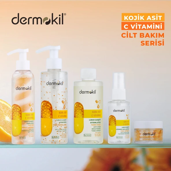 Dermokil Kojik Asit C Vitamini Leke Karşıtı Canlandırıcı 3D Kapsül Krem 50 ml - Resim 5