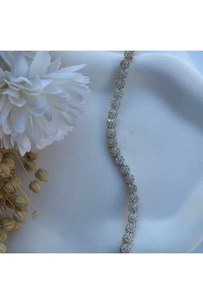 nesdesign 14K Özel Seri Çiçek Model Tamtur Bileklik (17+2 cm) ürün görseli 1