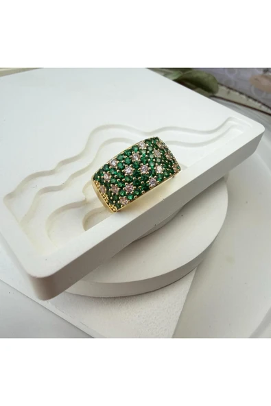 nesdesign Yeşil Ayarlanabilir Yüzük - Resim 2