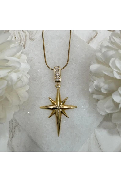 nesdesign Çelik Kutup Yıldızı Kolye (46 cm) ürün görseli 1